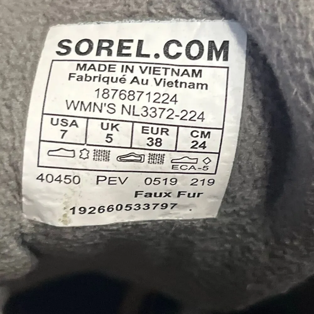 Sorel Women's Kinetic Caribou Waterproof Boot Camel Brown and Quarry Grey Womens